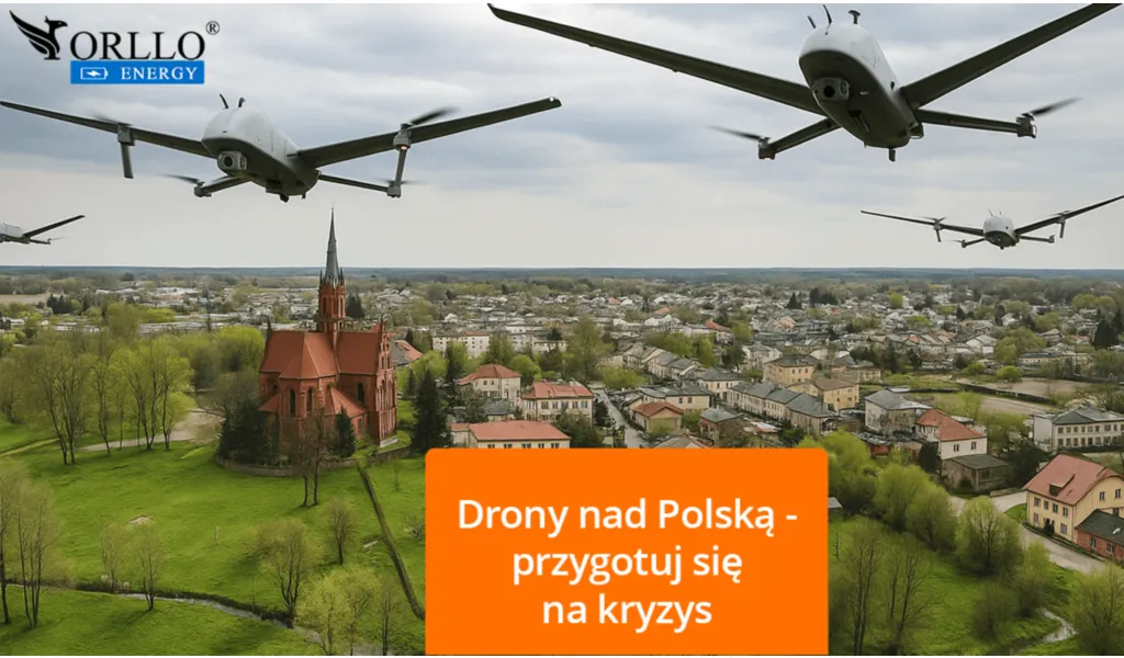 Drony nad Polską. Przygotuj się na kryzys. Zasilanie awaryjne 