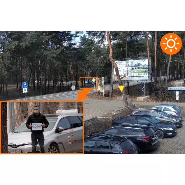 kamera zewnętrzna wifi Z10 widok dzień orllo.pl