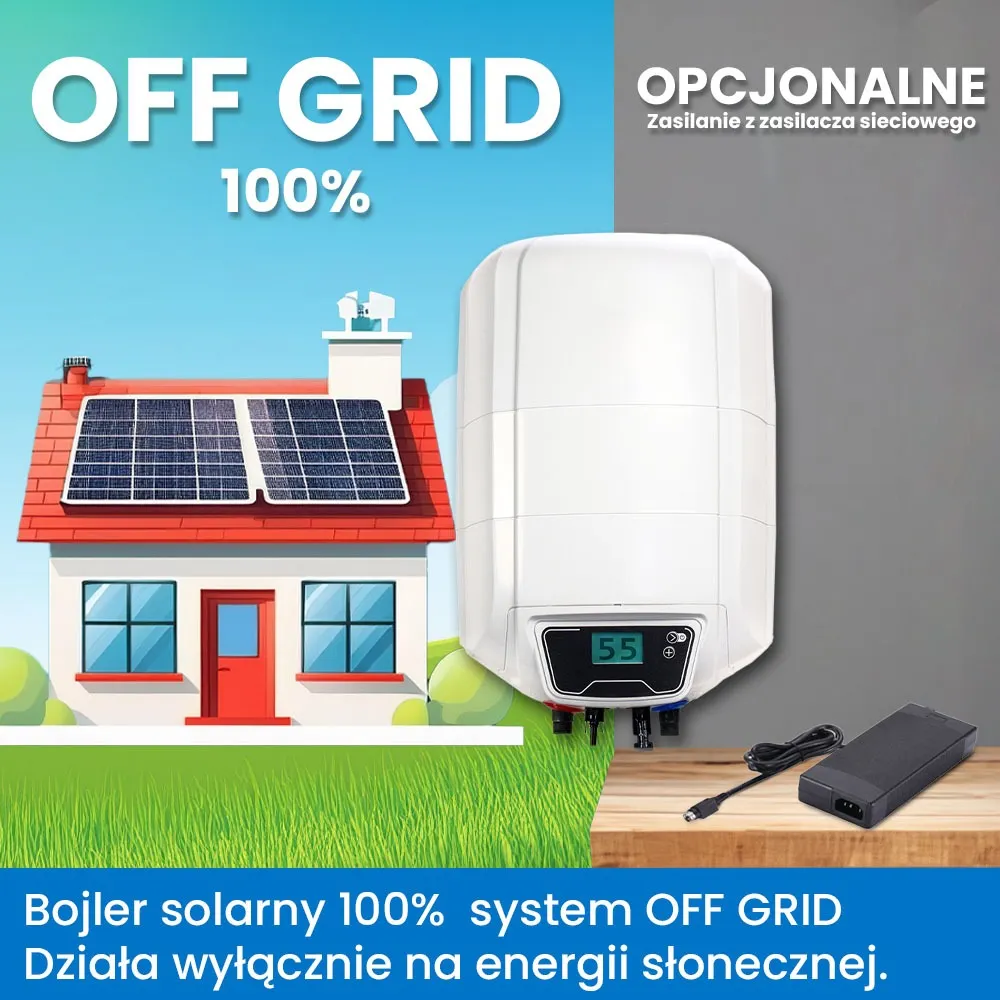 Bojler Podgrzewacz Wody Solarny na Panele Solarne 10L MPPT OFF GRID