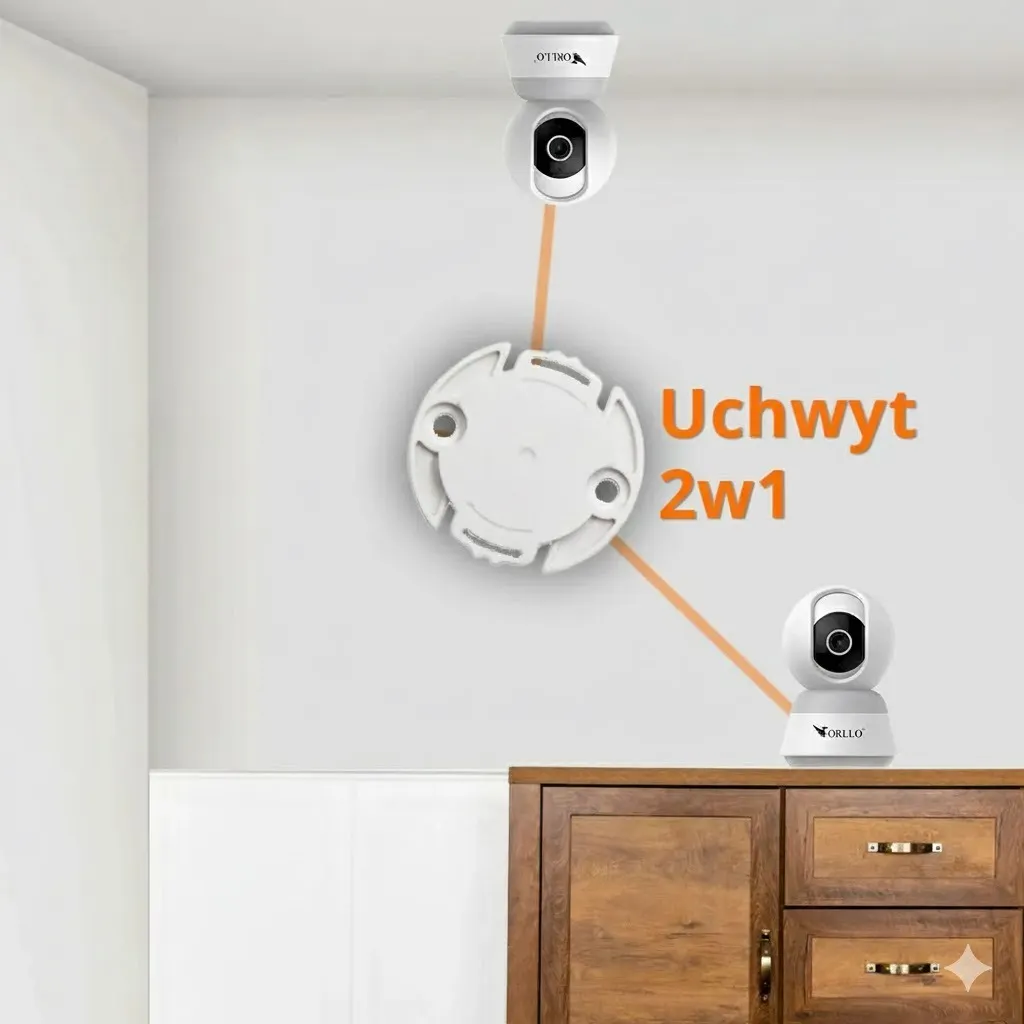 Kamera Wewnętrzna 4K Domowa WiFi Tuya ORLLO TW1 OUTLET IDEALNY