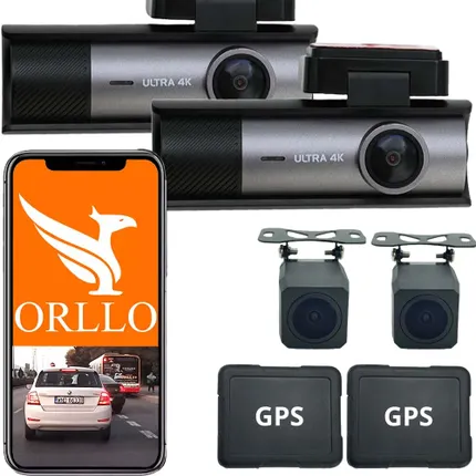 2 Kamery Samochodowe 4K Przód / Tył ORLLO RX-700 PRO