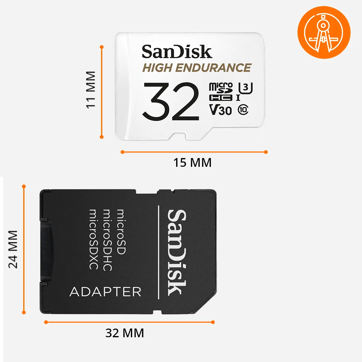 Karta pamięci 32GB micro SDXC SanDisk High Endurance Klasa 10 U3