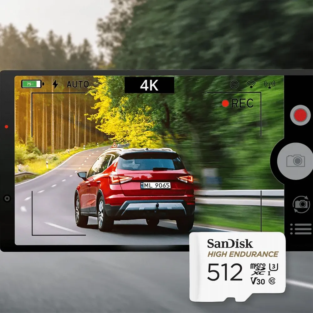 Karta pamięci 512GB micro SDXC SanDisk High Endurance Klasa 10 U3