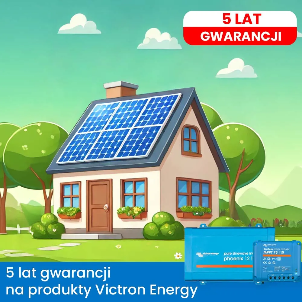 Off Grid Zestaw Fotowoltaiczny Magazyn Energii Przetwornica Panel Solarny Victron 100Ah