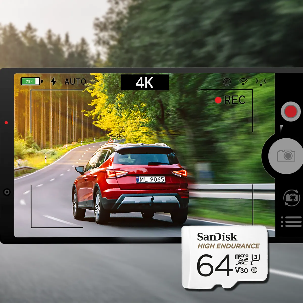 Karta pamięci 64GB micro SDXC SanDisk High Endurance Klasa 10 U3 Outlet Idealny