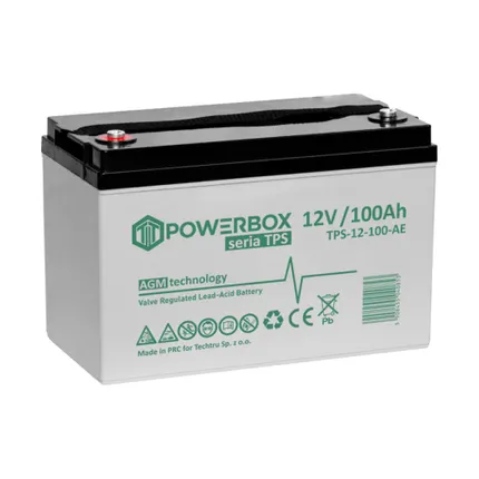 akumulator agm powerbox seri tps 100ah