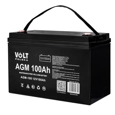 Akumulator AGM Magazyn Energii 100Ah 12V VRLA Bezobsługowy OFF GRID