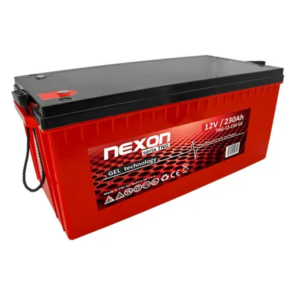 Akumulator żelowy VRLA GEL 12V 230Ah NEXON TNG-12-230-GE bezobsługowy
NEXON TNG 12V 230Ah akumulator GEL deep cycle do fotowoltaiki i UPS