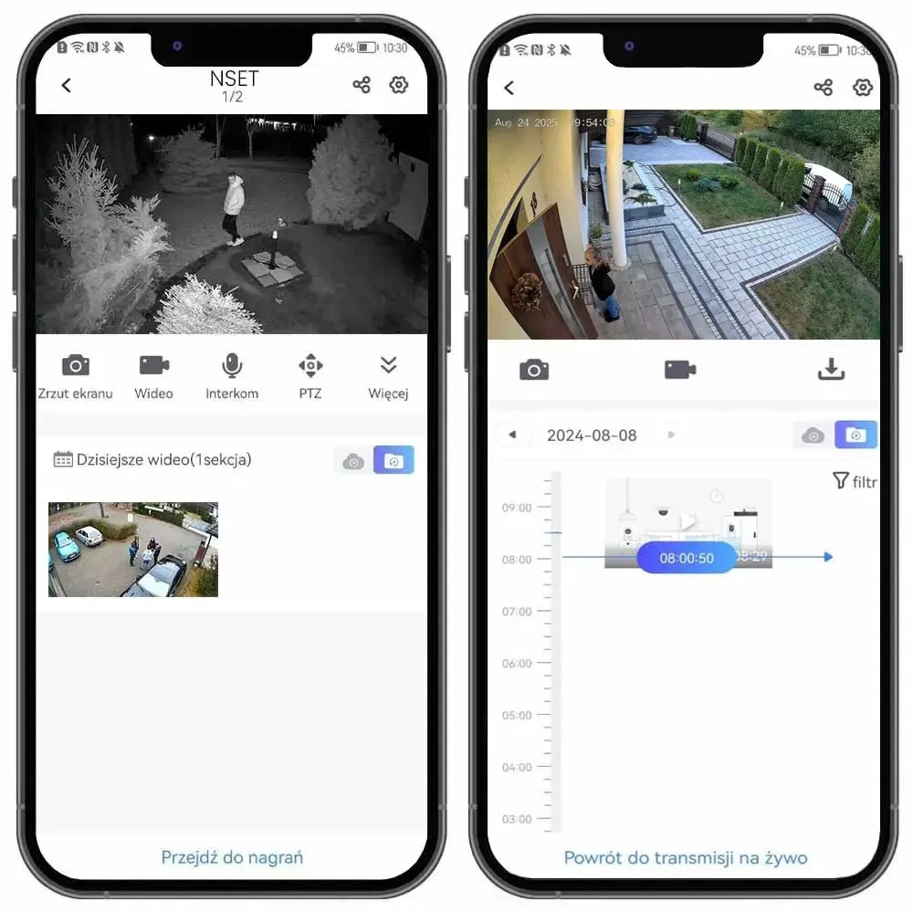 Zestaw 4 Kamer Zewnętrznych Kopułkowych Dysk 1TB HDD ORLLO N-SET 4K