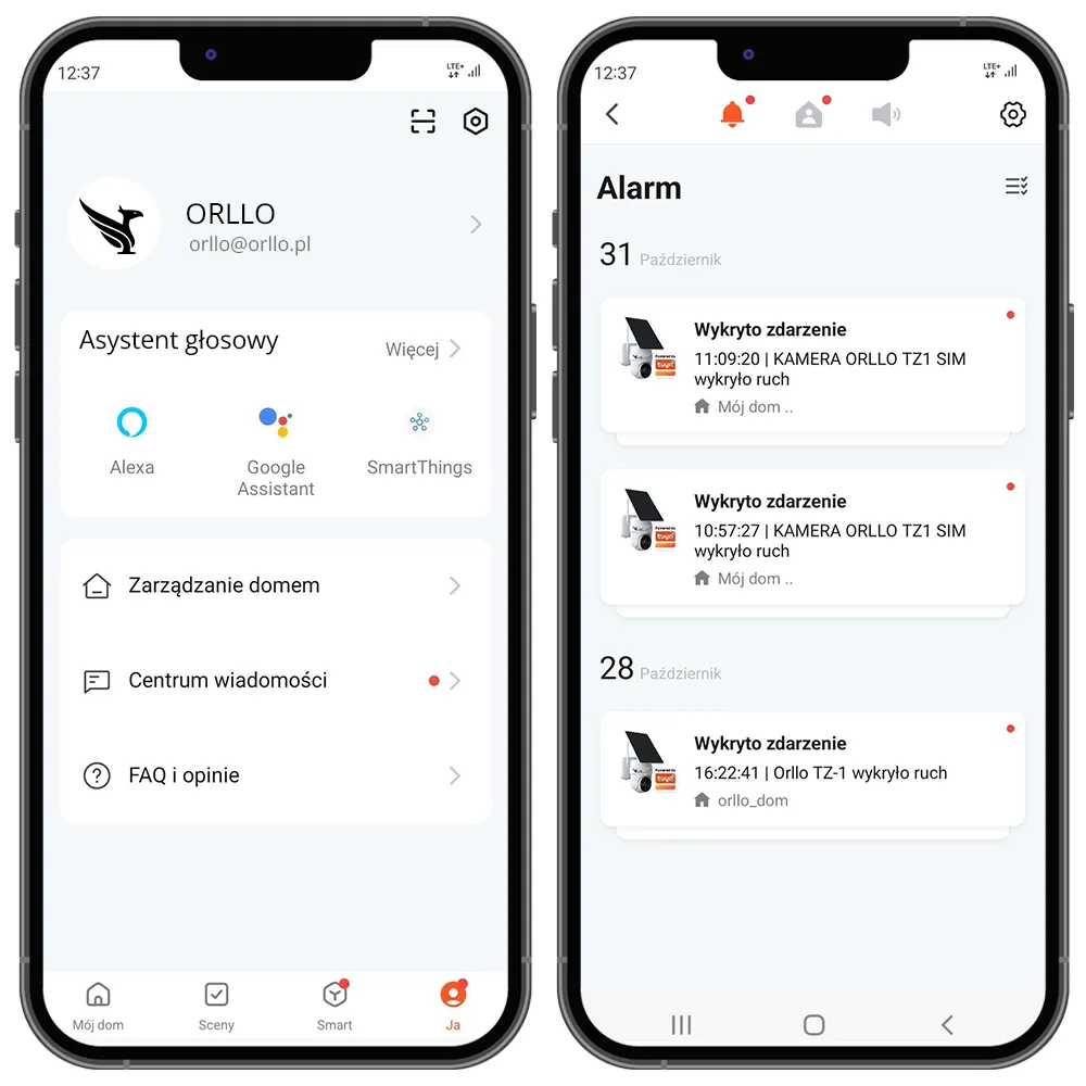 Kamera Sodowa Marine na Jacht z Panelem Solarnym ORLLO TS-1