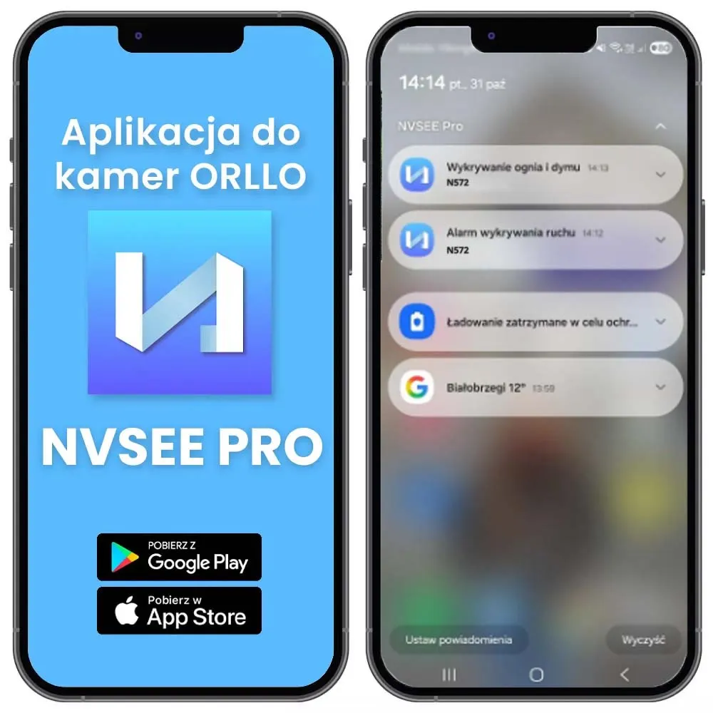 Kamera Zewnętrzna POE IP 5Mpx Wykrywanie Ognia ORLLO N517