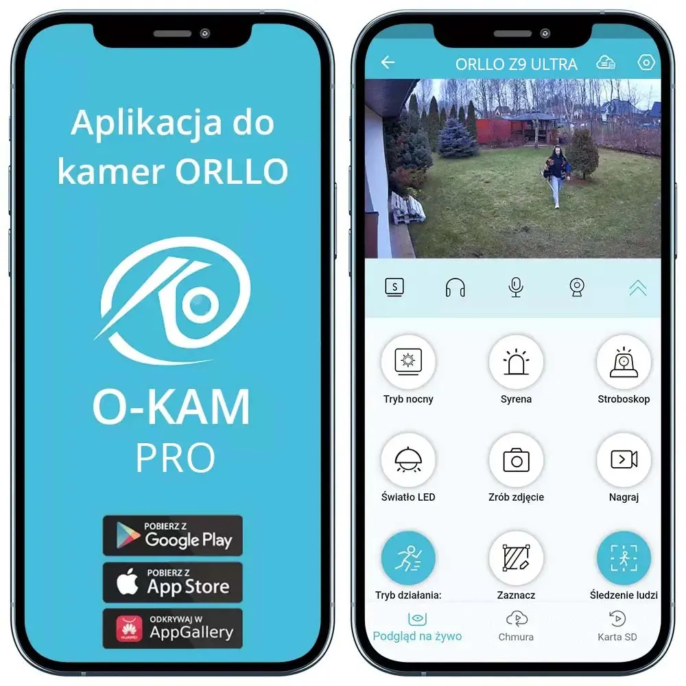 Kamera WiFi IP Zewnętrzna Obrotowa Zoom x10 ORLLO Z9 ULTRA + GRATIS Chmura