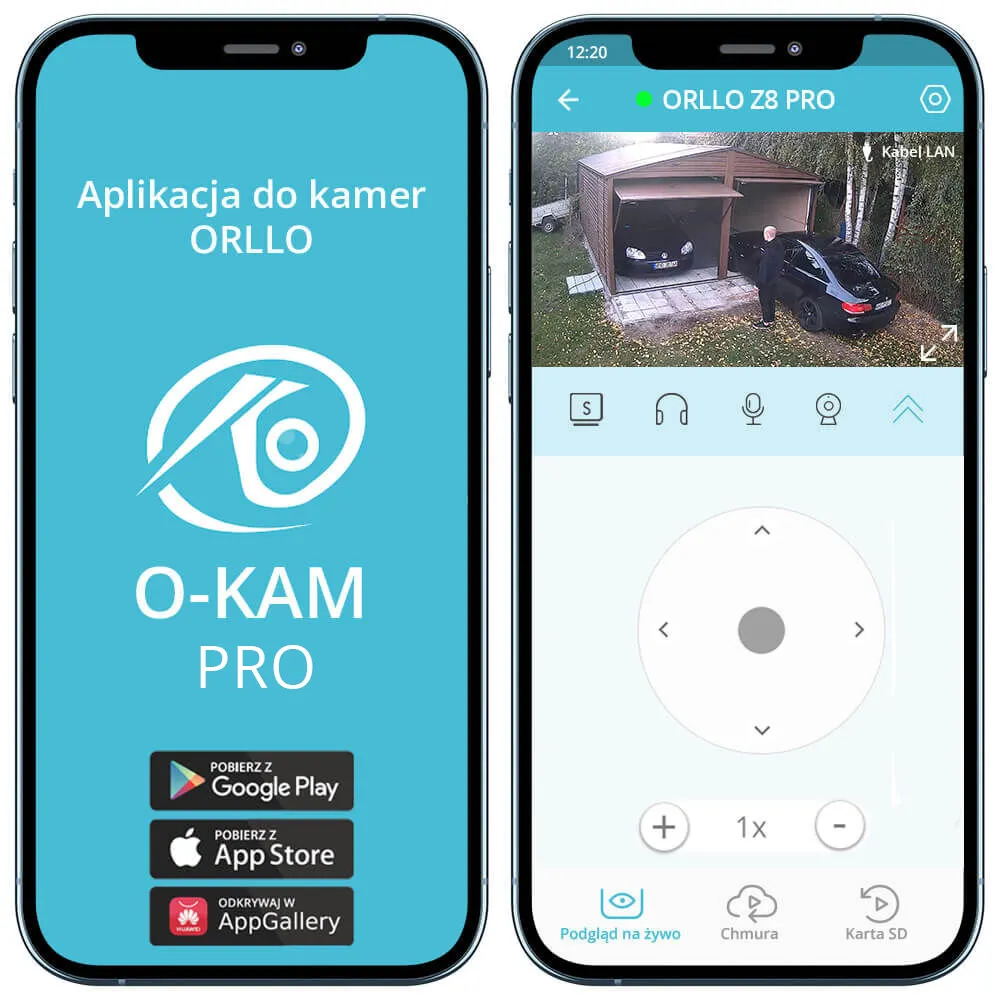 Kamera WiFi IP Zewnętrzna Obrotowa Night Color ORLLO Z8 PRO