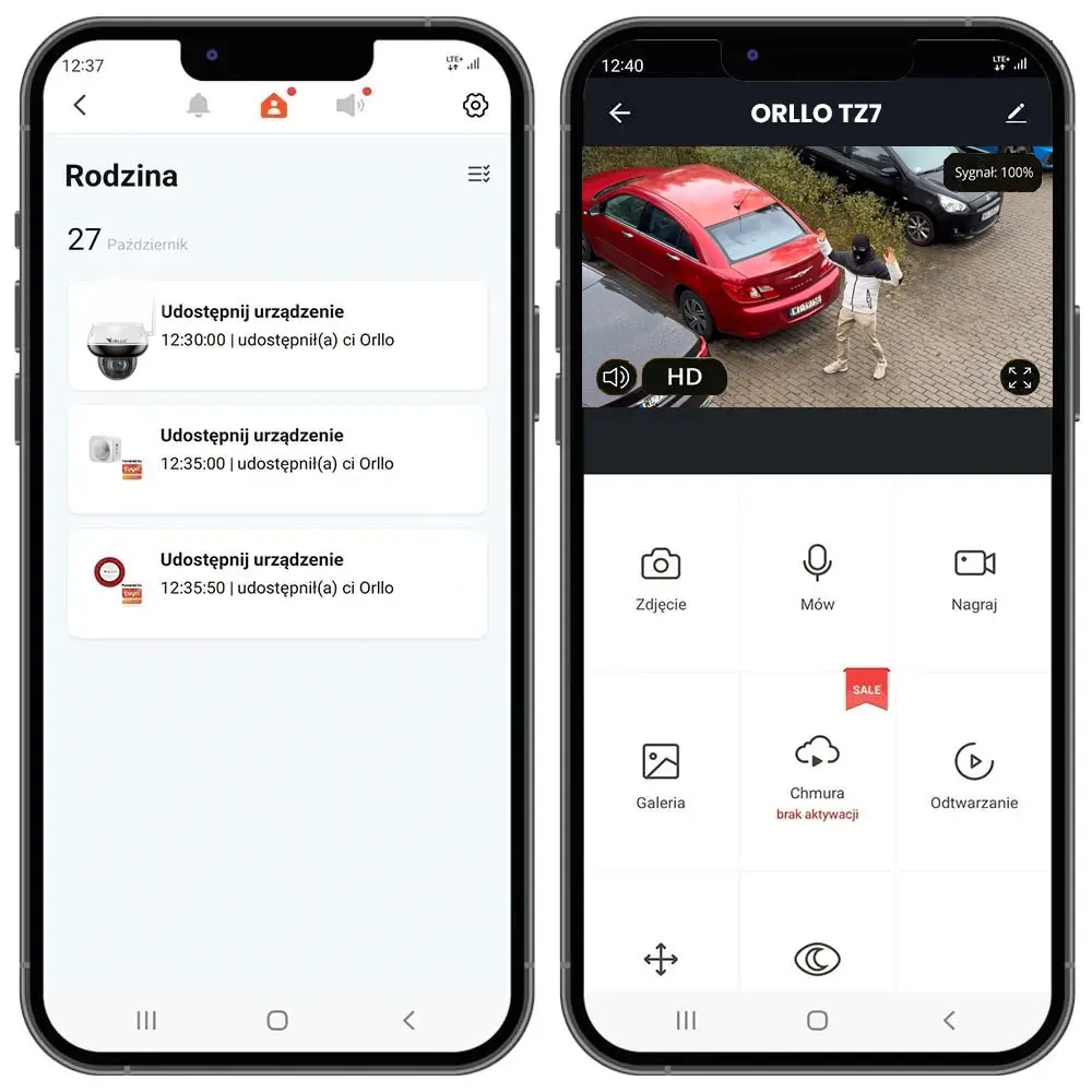 Kamera Kopułkowa Zewnętrzna Obrotowa WiFi PoE ORLLO TZ7 OUTLET IDEALNY