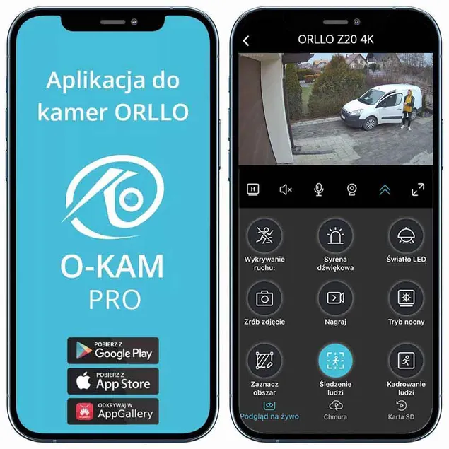 Kamera WiFi IP Zewnętrzna Obrotowa ORLLO Z20 4K OUTLET IDEALNY