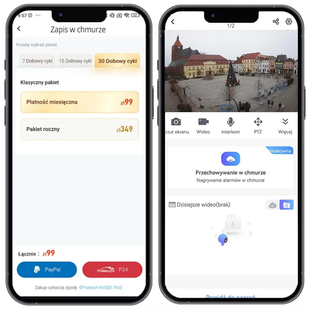 Kamera Zewnętrzna POE IP 5Mpx Wykrywanie Ognia ORLLO N517