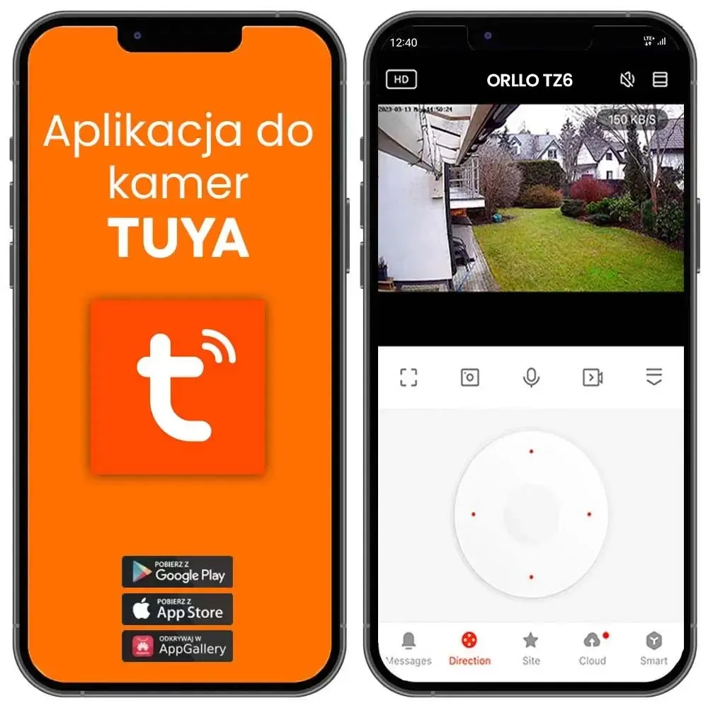 Zestaw Kamera WiFi IP Zewnętrzna ORLLO TZ6 4K + Karta SD 64Gb