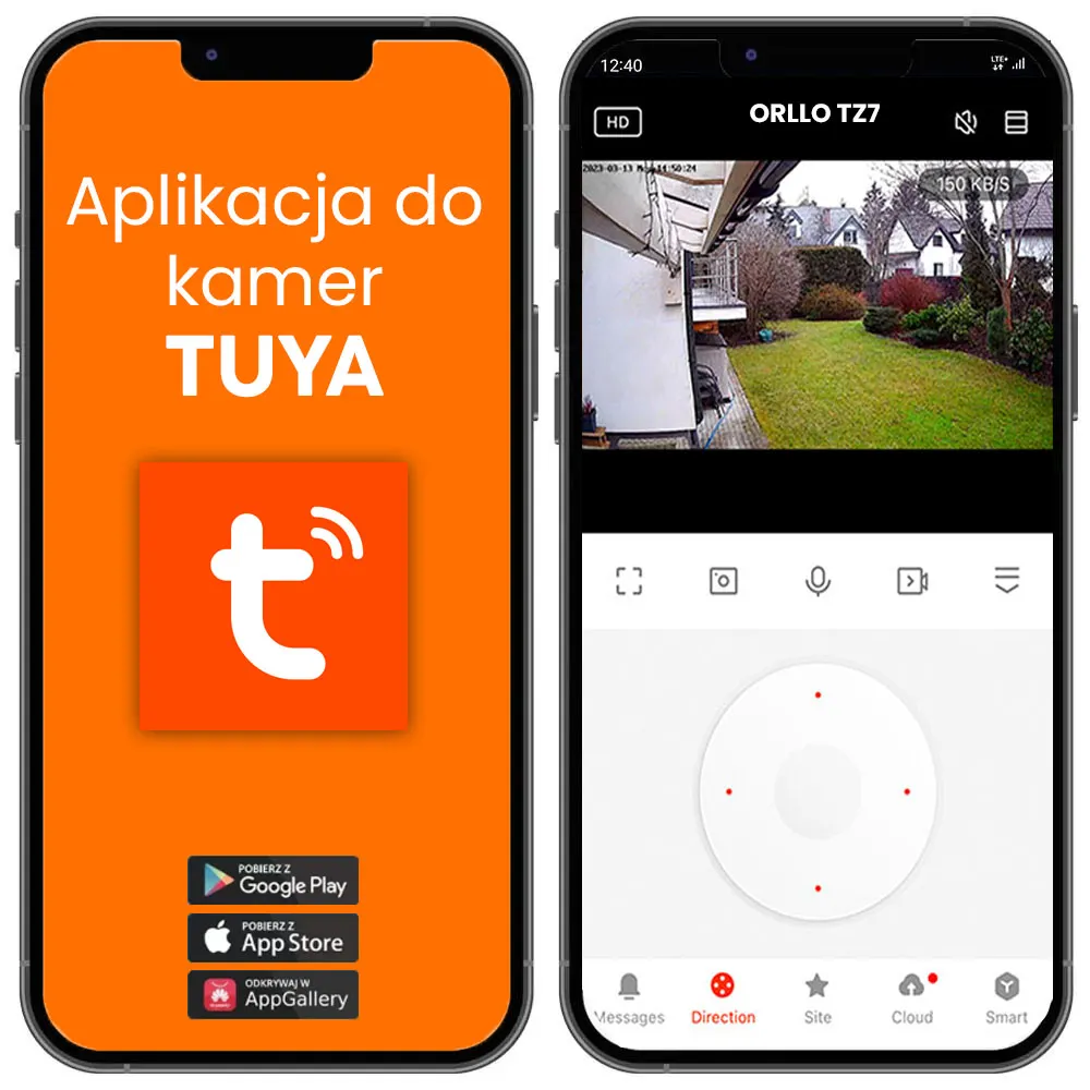 Kamera Kopułkowa Zewnętrzna Obrotowa WiFi PoE ORLLO TZ7 OUTLET IDEALNY