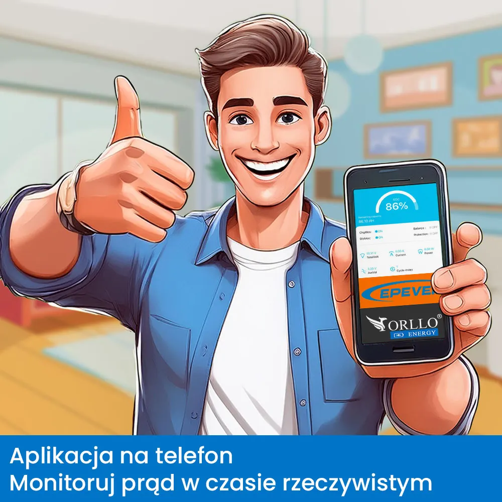 Off Grid Zestaw Fotowoltaiczny na Działkę ROD Regulator MPPT Epever Panel Fotowoltaiczny