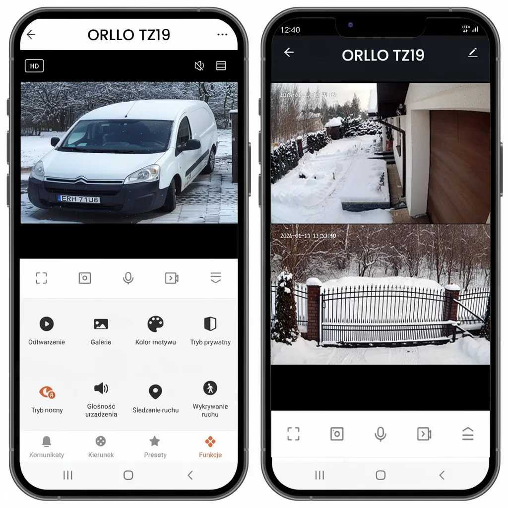 Kamera Solarna Zewnętrzna WiFi 4K AI Obrotowa LED ORLLO TZ19 DUAL
