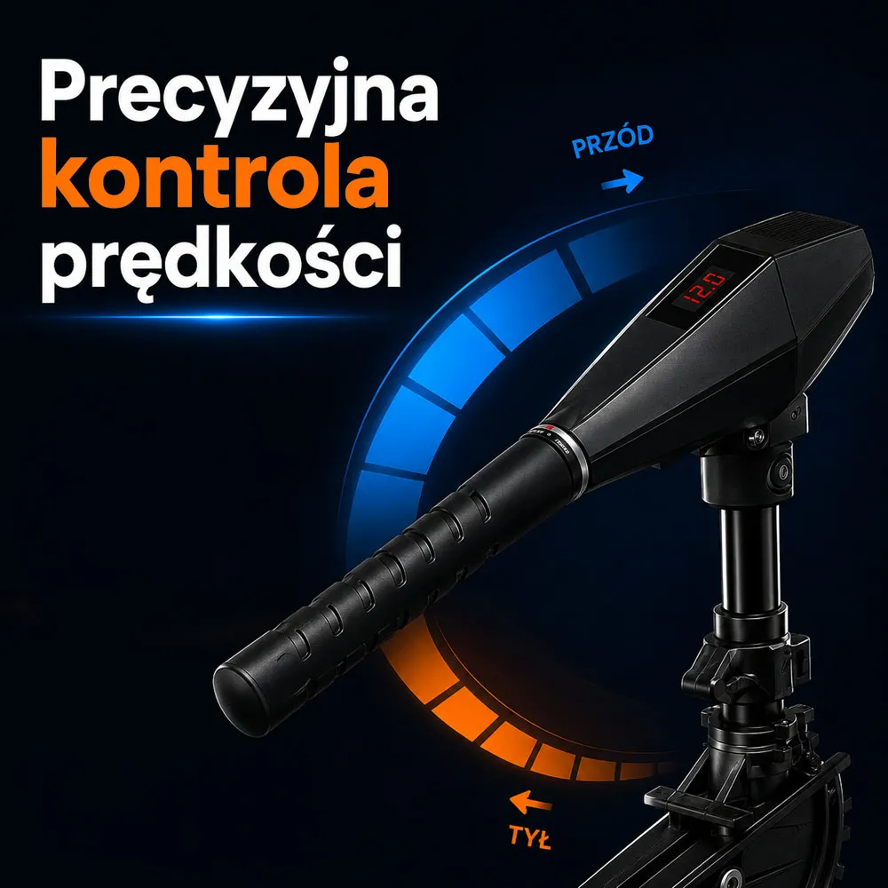 Silnik Elektryczny do Łodzi Zaburtowy Bezszczotkowy 12V 85LBS 840W Performance X85