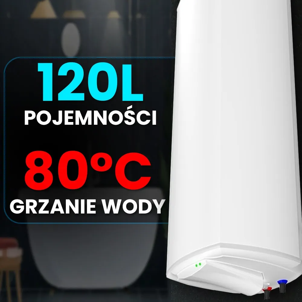 Bojler Podgrzewacz Wody Hybrydowy Solarny na Panele Solarne 120L MPPT OFF GRID OUTLET IDEALNY