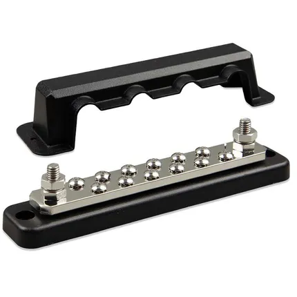 Busbar 250A 2P with 12 screws +cover VBB125021220