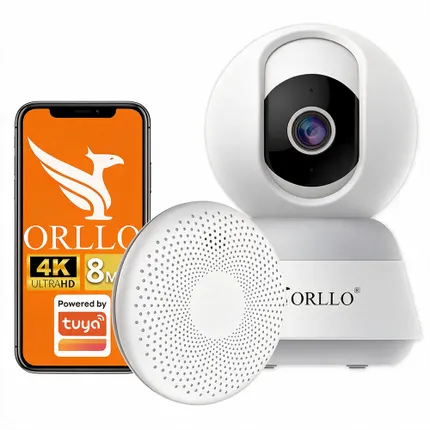 Zestaw ORLLO CS11W + TW1: czujnik dymu i czadu oraz kamera