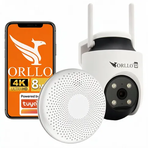 Zestaw ORLLO CS11W + TZ6: czujnik dymu i czadu oraz kamera