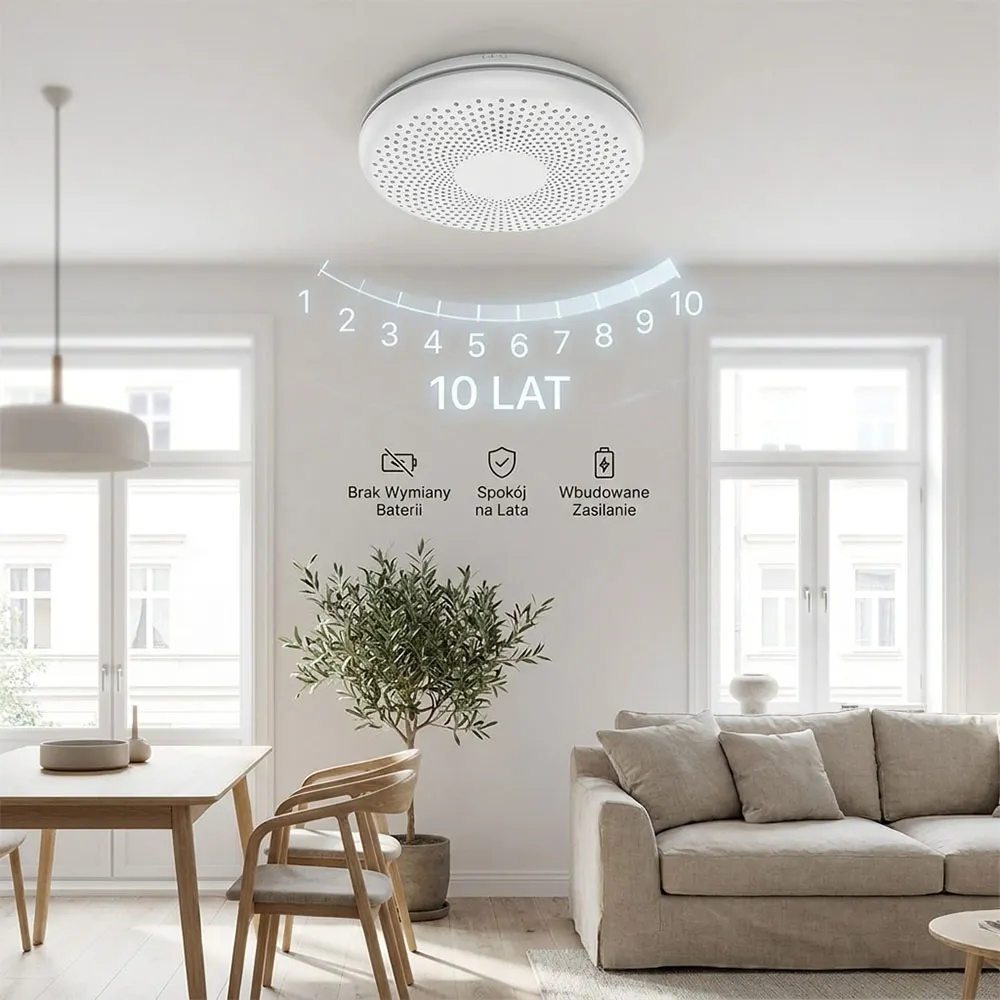 Czujnik dymu i czadu tlenku węgla Wi-Fi ORLLO CS11W