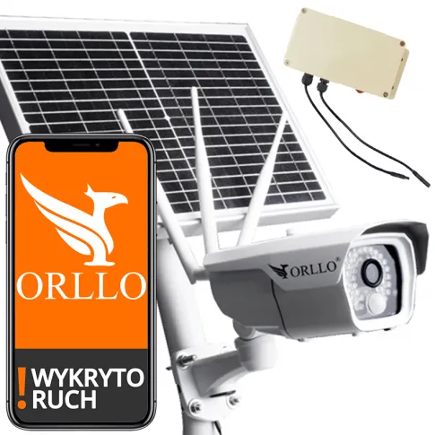 Kamera Gsm Lte Zewnętrzna bateria solarna ORLLO CAMSIM 2S orllo.pl