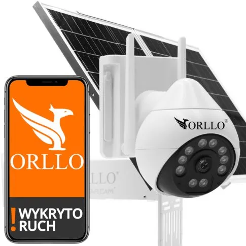 Kamera Zewnętrzna GSM ORLLO Z17 z Panelem Fotowoltaicznym SM6030 PRO