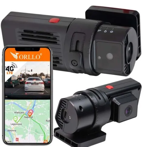 kamera samochodowa na karte sim 4g lte nagrywanie wnętrza i przodu do ubera taxi bolta orllo.pl