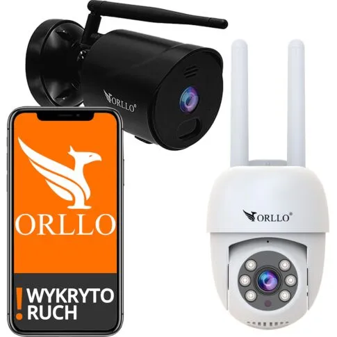 Zestaw kamer zewnętrznych bezprzewodowych i obrotowych wifi ip orllo.pl