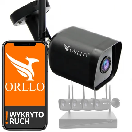 Kamera E6 do zestawu NVR-E-SET orllo.pl Kamer z wykrywaniem ruchu nagrywanie wideo w jakości FullHD (1920x1080P)  z polską darmową aplikacją ORLLO CAM Czy zestaw NVR-E-SET można rozbudować o kolejne kamery?