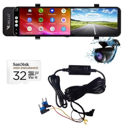 kamera kamerka samochodowa 4k autoplay adapter stałego zasilania kamerka samochodowa tylnia 4k android carplay orllo.pl