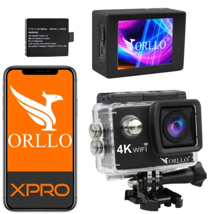 Kamera Sportowa 4K Wifi ORLLO XPRO-GO+ z Baterią