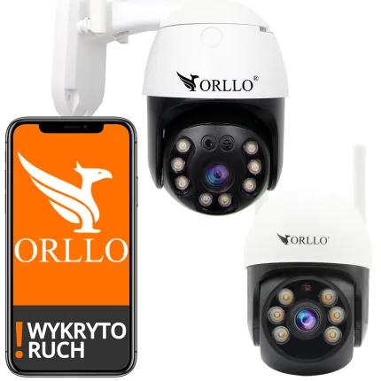 Kamery WiFi Zewnętrzne Obrotowe ORLLO Z12 i Z16 orllo.pl