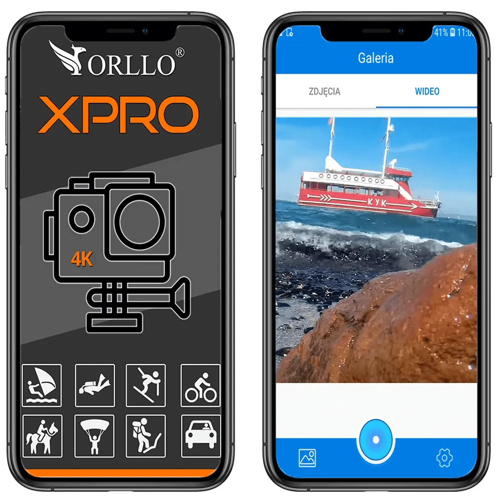 Kamera Sportowa 4K Wifi ORLLO XPRO-GO+
