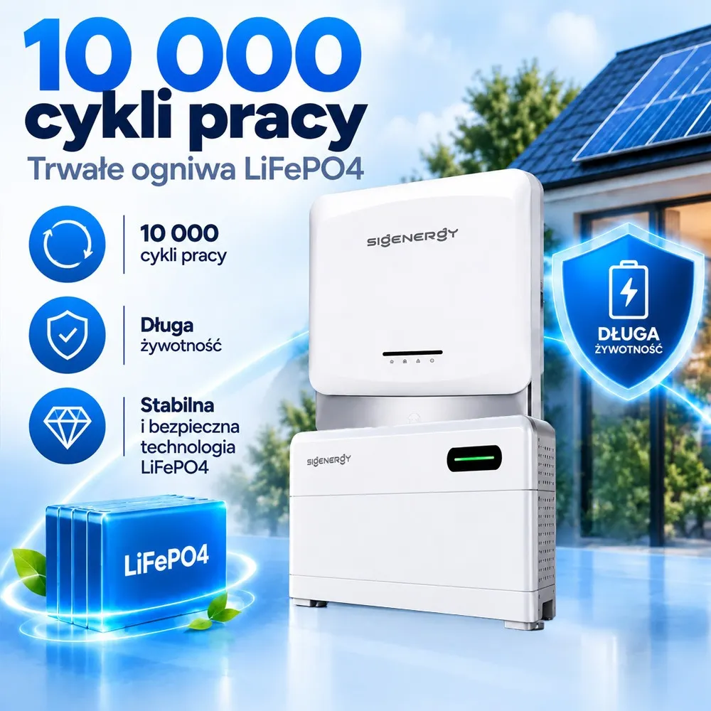 Przydomowy Magazyn Energii Zestaw Falownik 6kW Magazyn Sigen 12kWh