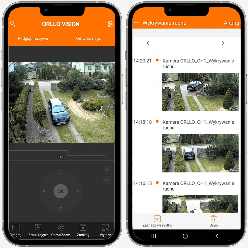 Zestaw do Monitoringu 4 Kamery 5Mpx Monitor ORLLO POESET 4