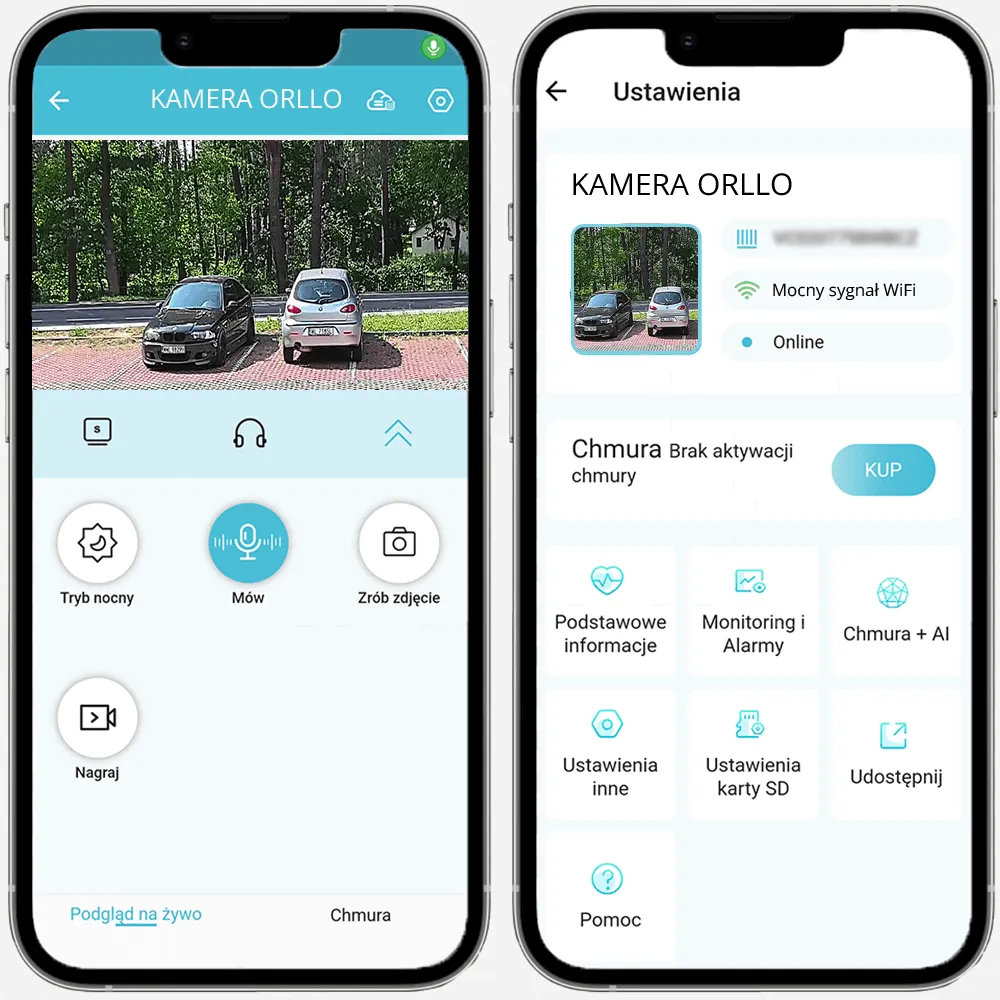 Kamera Bezprzewodowa WiFi IP PoE Obrotowa ORLLO Z10