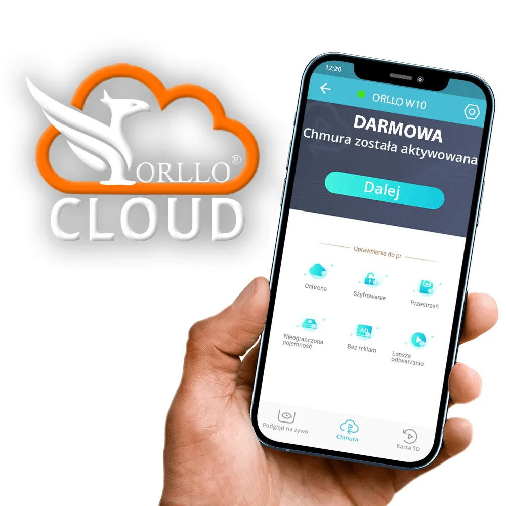 Mini Kamera na Kartę SIM Wewnętrzna Obrotowa 8Mpx ORLLO W10 SIM 4K