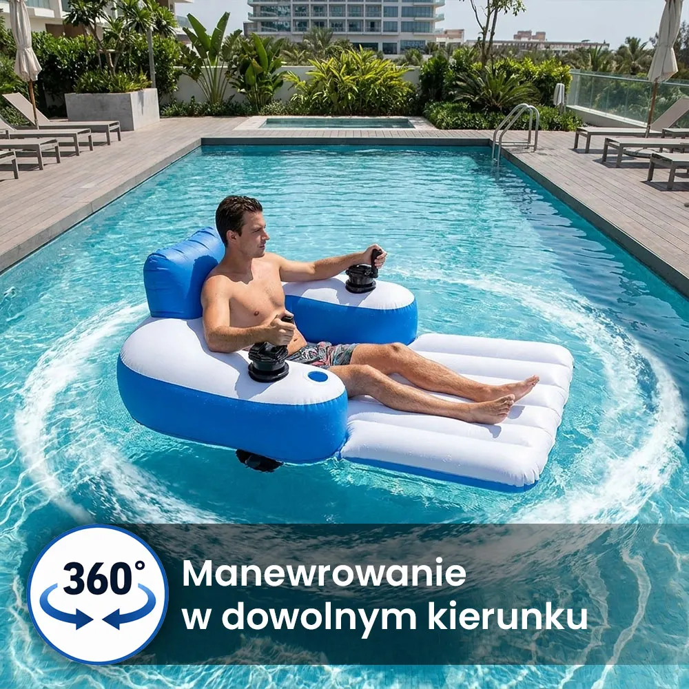 Leżak basenowy z napędem Splash Runner 360°