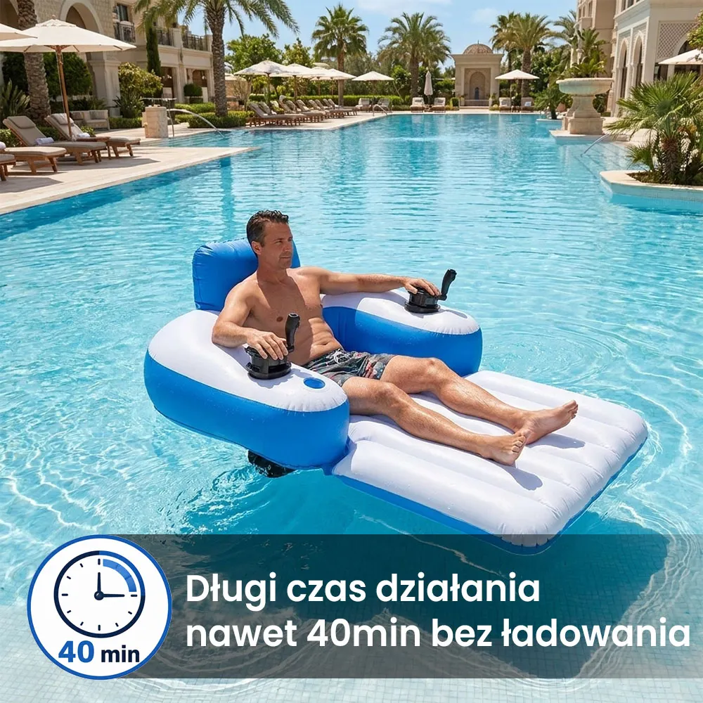 Leżak basenowy z napędem Splash Runner 360°