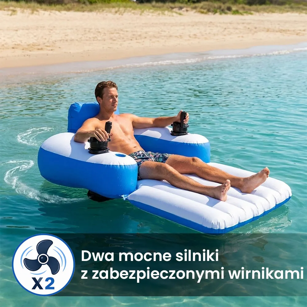 Leżak basenowy z napędem Splash Runner 360°