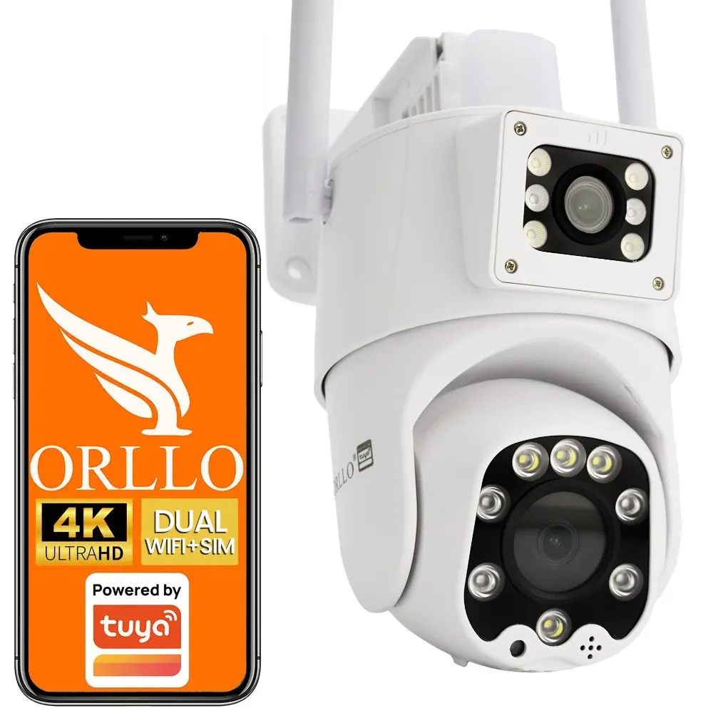 kamera wifi sim 4g lte na kartę sim zewnętrzna obrotowa dual dwa obiektywy sklep monitoring orllo.pl