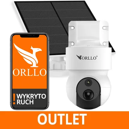Kamera WiFi Obrotowa Bezprzewodowa ORLLO E9 z Panelem Solarnym