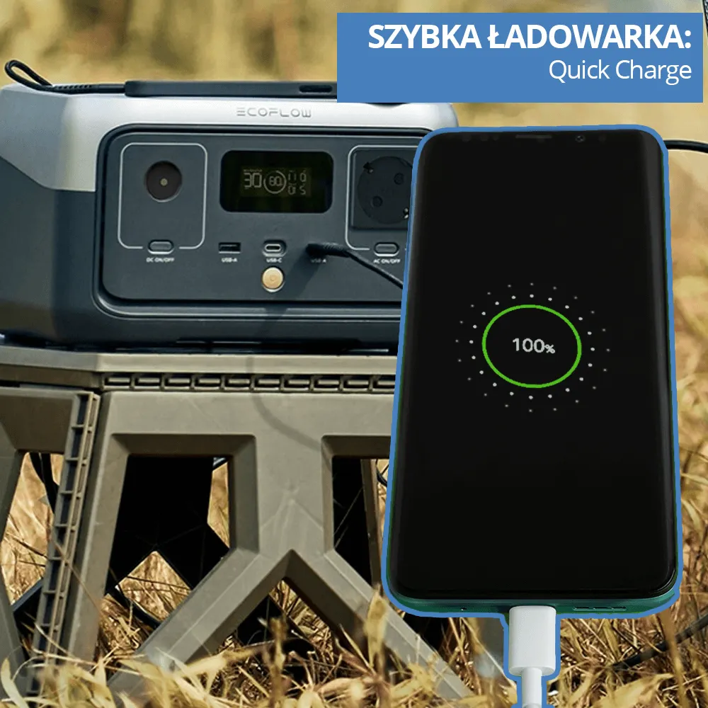 ECOFLOW Przenośna Stacja Zasilania Magazyn Energii Zasilanie Awaryjne RIVER 3