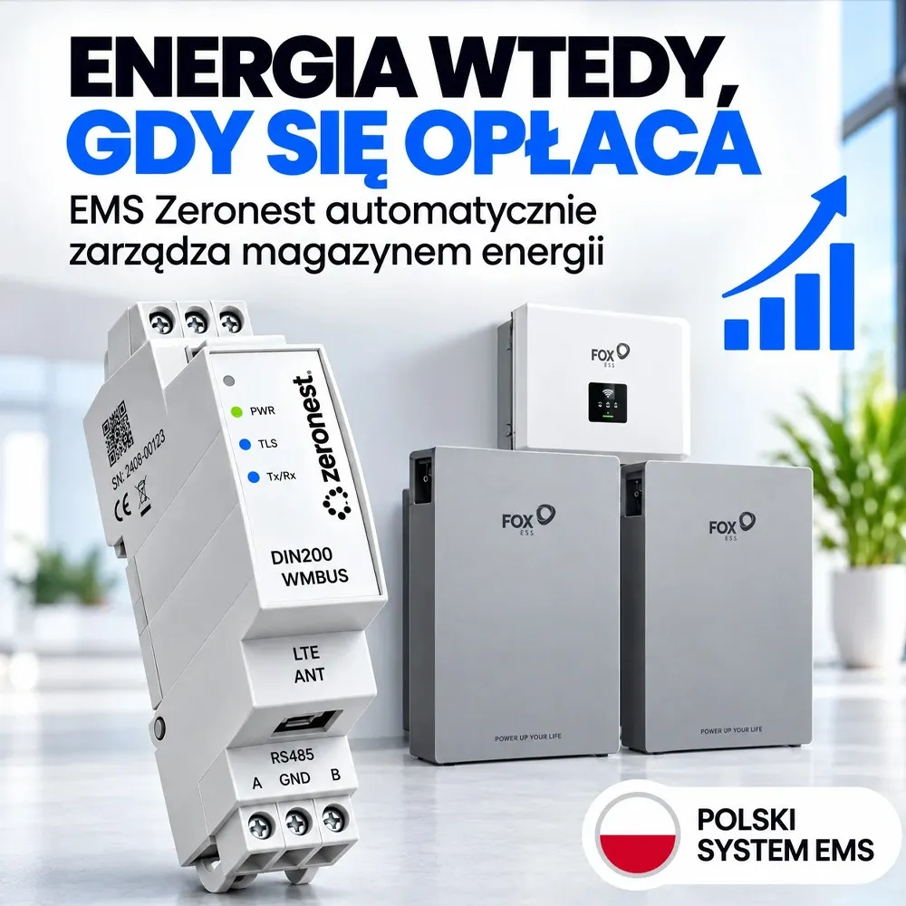 Zestaw Magazyn Energii 10,36kWh LiFePO4 Inwerter Hybrydowy FoxESS 5kW Zeronest